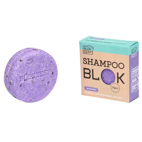 Shampoo Bar Lavendel Blokzeep - Dun & beschadigd haar